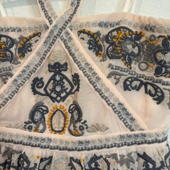 Altar'd State Size Small Corabeth Embroidered Halter Dress NWT - Picture 8 of 11